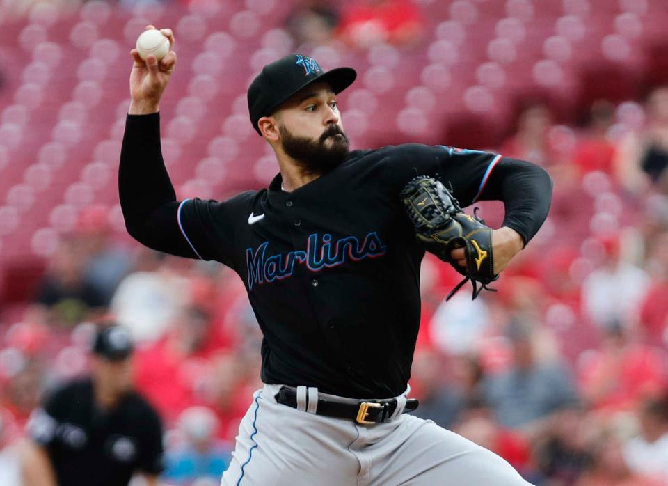 Marlins right-hander Pablo Lopez allowed one run in seven innings with 11 strikeouts during Tuesday's 2-1 win over the Cincinnati Reds.