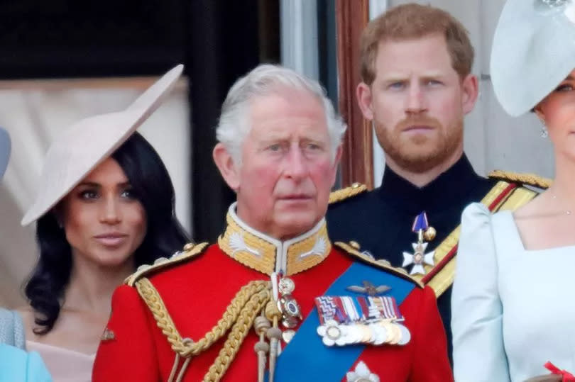 Meghan, Duchess of Sussex, Prince Charles, Prince of Wales and Prince Harry, Duke of Sussex