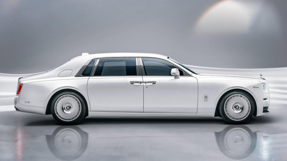 The one-off Phantom Platino expresses the capabilities and ingenuity of the British marque’s Bespoke department. - Credit: Rolls-Royce Motor Cars.