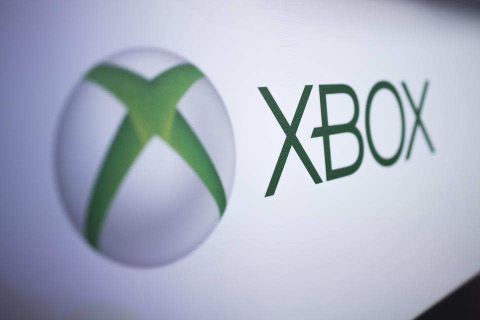 FILE - The Xbox logo is pictured at the Paris Games Week in Paris, Nov. 3, 2017. Microsoft will pay a fine of $20 million to settle Federal Trade Commission charges that it illegally collected and retained the data of children who signed up to use its Xbox video game console. (AP Photo/Kamil Zihnioglu, File)