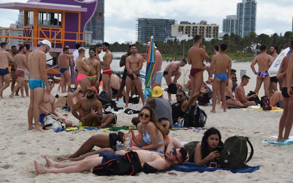 Spring Breakers Flock to South Beach, Miami, despite the Covid risks - Michele Eve Sandberg/Shutterstock