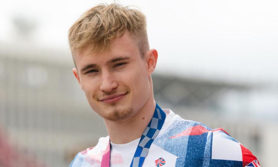 Great Britain’s Jack Laugher attends the ‘I Am Team GB’ event at the London Stadium in the Queen Elizabeth Olympic Park in London, Britain, 14 August 2021.