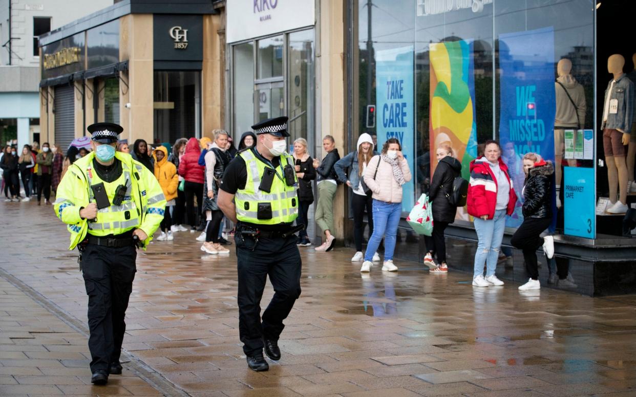 Police Scotland said that while there would not be pro-active school patrols, they would 'engage' with pupils they saw breaking rules - Jane Barlow/PA