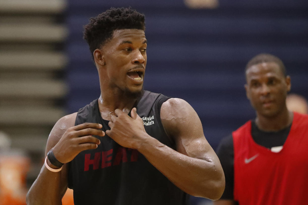 While most of the United States was sound asleep, and rightfully so, Jimmy Butler was already in the gym on Tuesday morning in South Florida.
