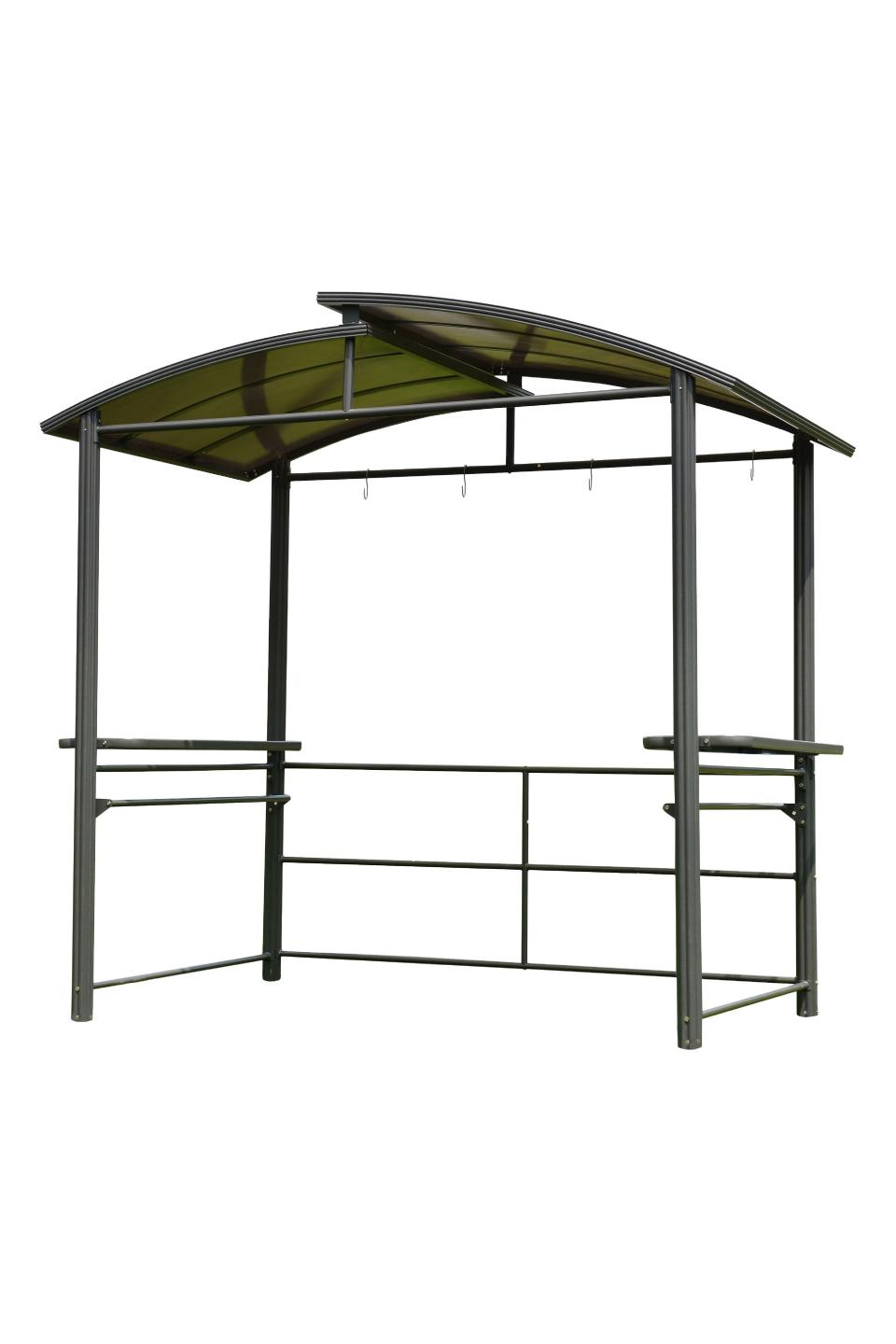 7) ALEKO Aluminum and Polycarbonate Roof Grill Gazebo