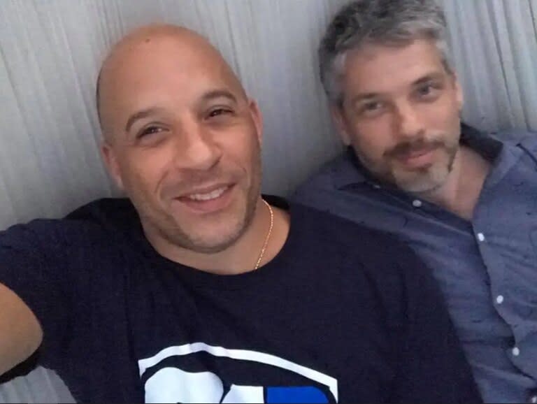 Vin Diesel y Paul, su hermano gemelo