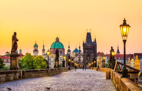 Prague's Charles Bridge - Credit: Getty