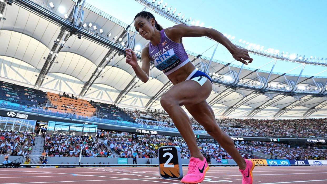 Katarina Johnson-Thompson running