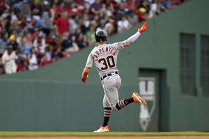 Carpenter hits 2 HRs, Tigers go deep over Green Monster 4 times in 6-2 win  over Red Sox