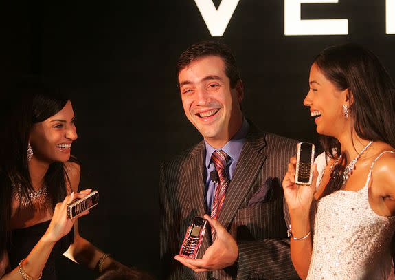 Alberto Torres, then Vertu's president, living it up in the golden age of 2006.