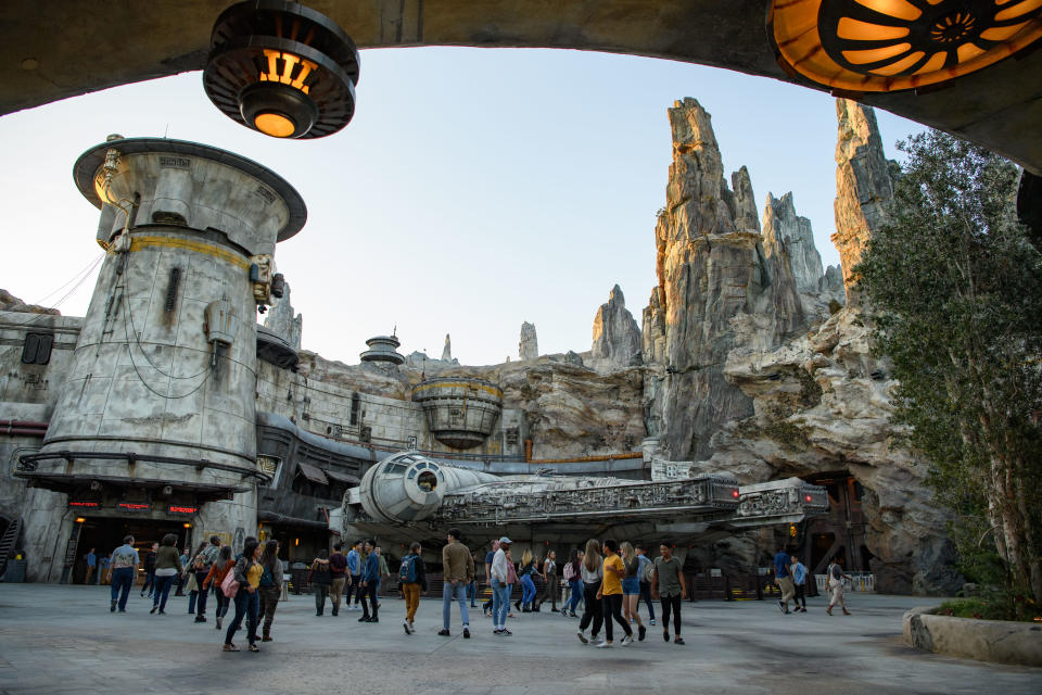 Visitors will get an up-close look at the Millennium Falcon. (Photo: Todd Wawrychuk/Disney Parks)