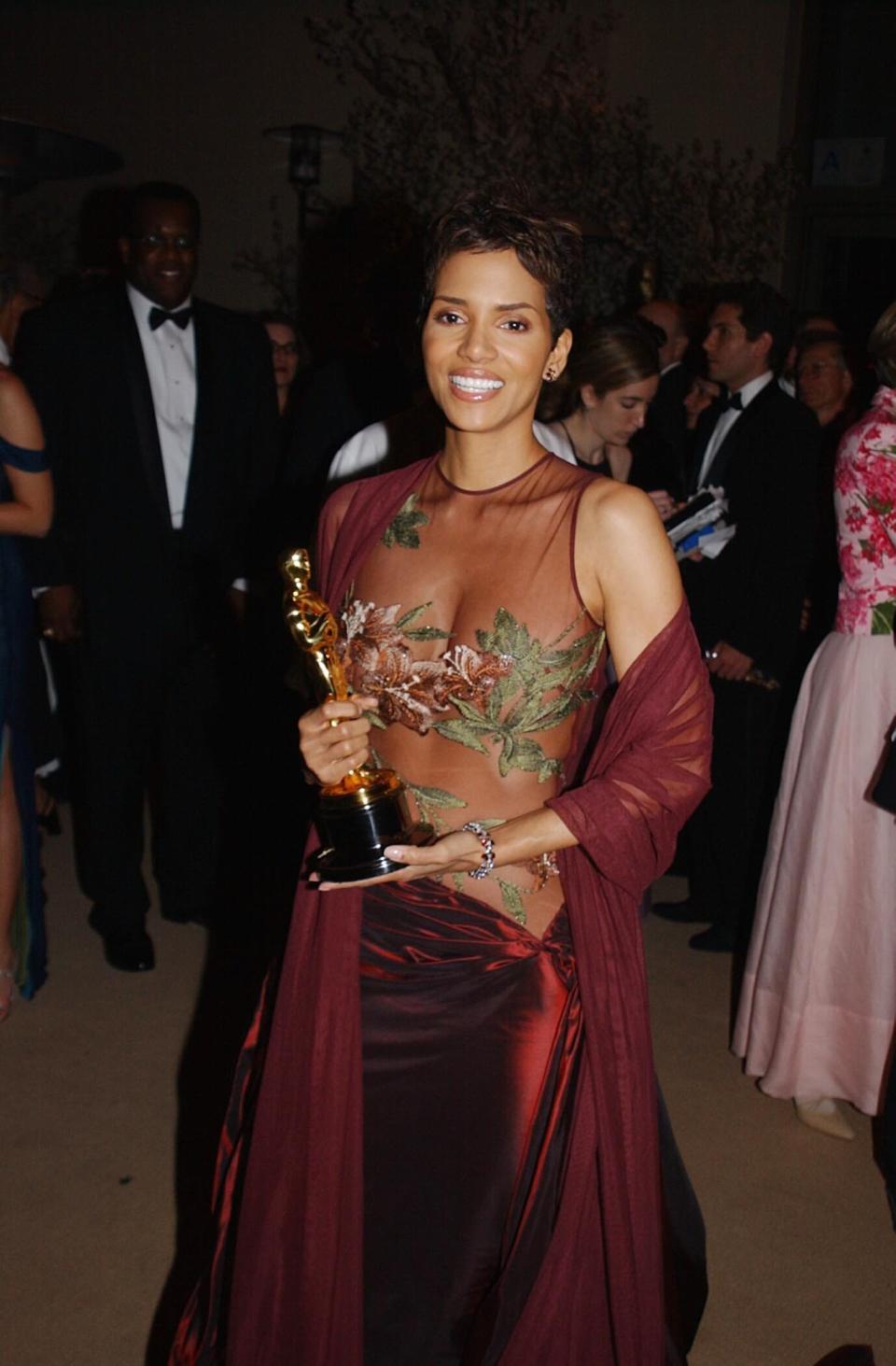 Halle Berry at the 2002 Oscars.