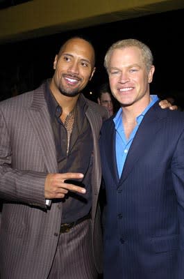 Dwayne "The Rock" Johnson and Neal McDonough at the LA premiere of MGM's Walking Tall