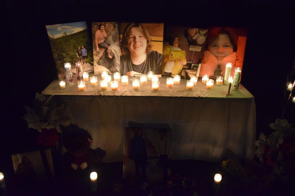 Friends, family and sympathizers attended a candlelight vigil for Kyle Kee at Sussex Central High School in Georgetown Friday, Dec. 3, 2021.