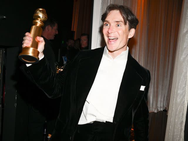 <p>Michael Buckner/Golden Globes 2024/Golden Globes 2024/Getty</p> Cillian Murphy at the 81st Golden Globe Awards on January 7, 2024.