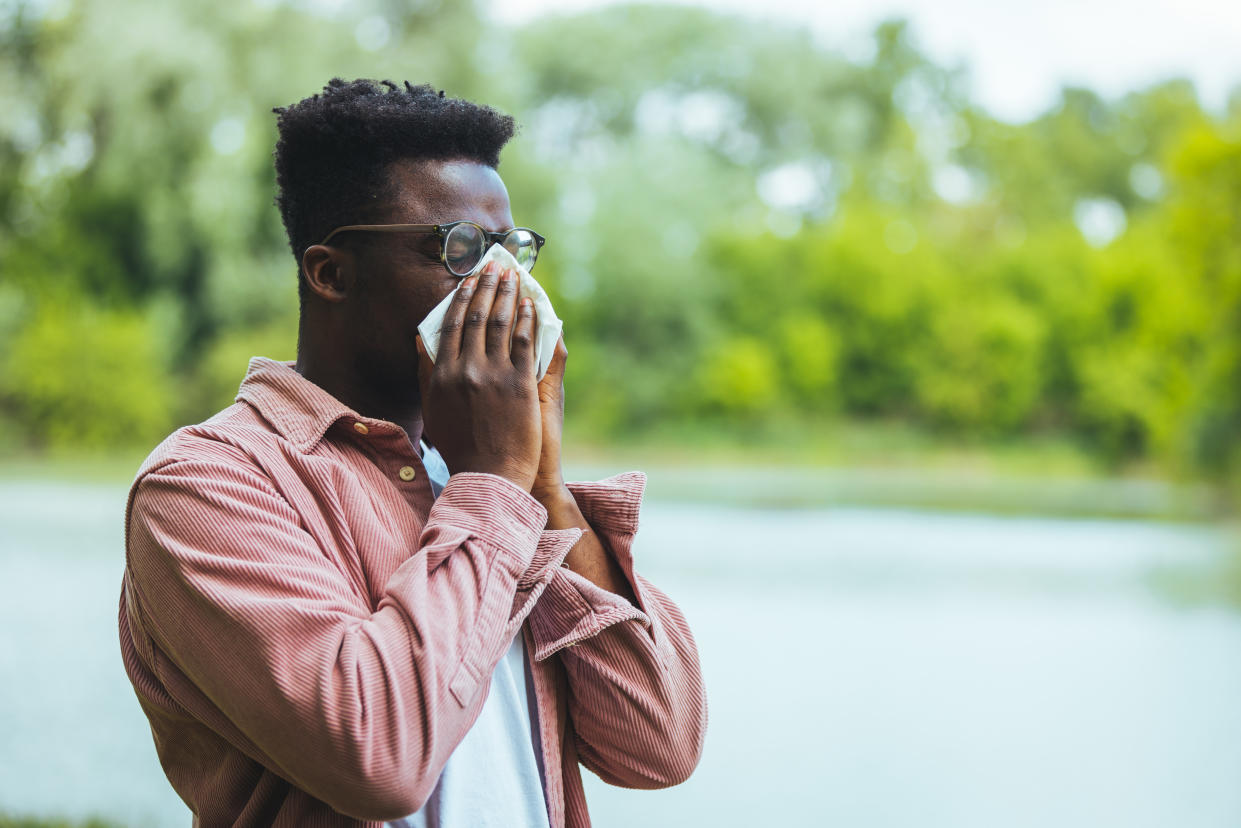 Man sneezing. (Getty Images)