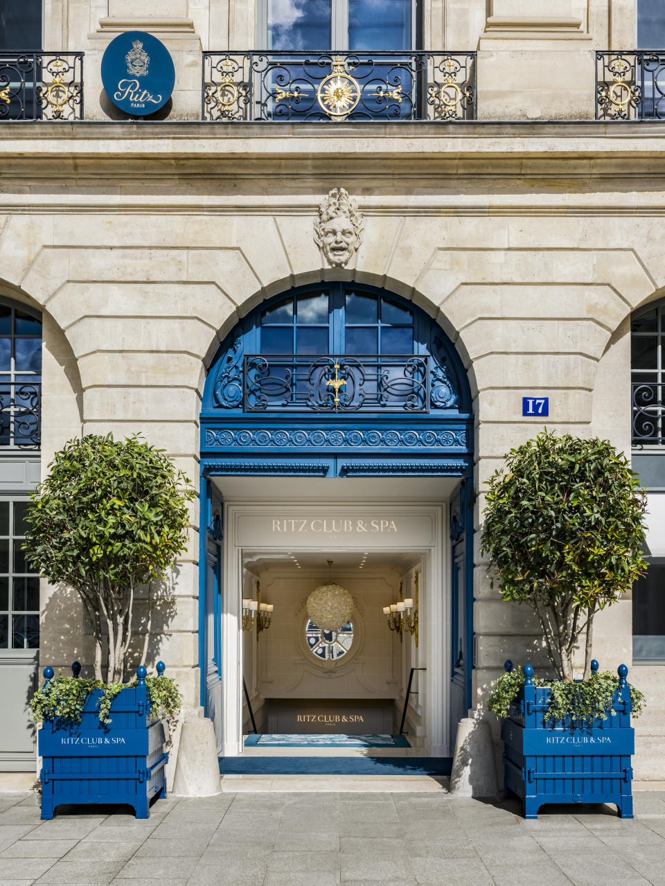 The entrance of the renovated Ritz Club & Spa in Paris