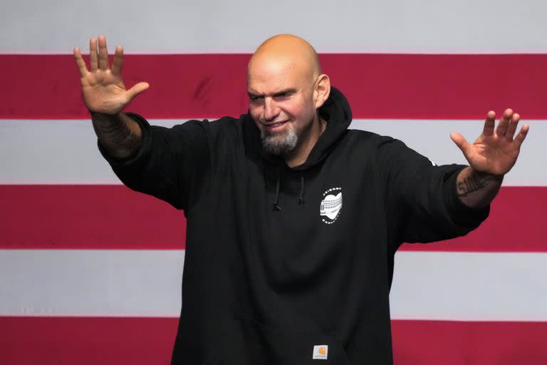 John Fetterman, en la noche de su triunfo para el Senador, en noviembre de 2022