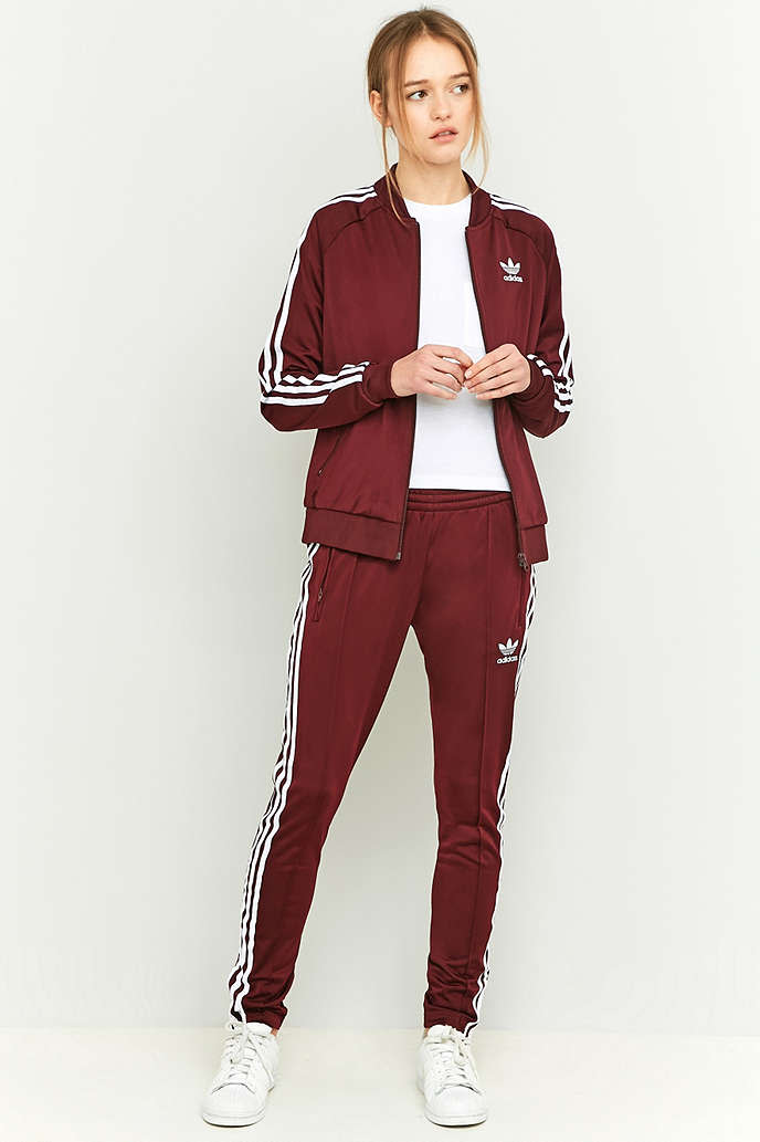 adidas Originals Maroon Tracksuit Bottoms