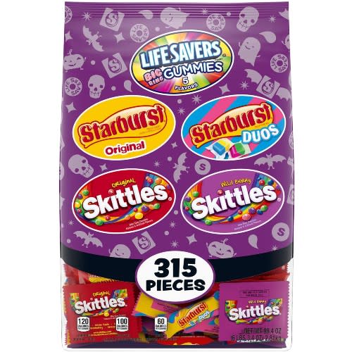 Starburst, Skittles & Life Savers Gummies 99 ounce Pack of 4. (Photo: Amazon)