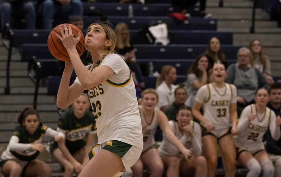 Red Bank Catholic's Daniela Maletsky in the Shore Conference Tournament semifinals Feb. 15, 2023.