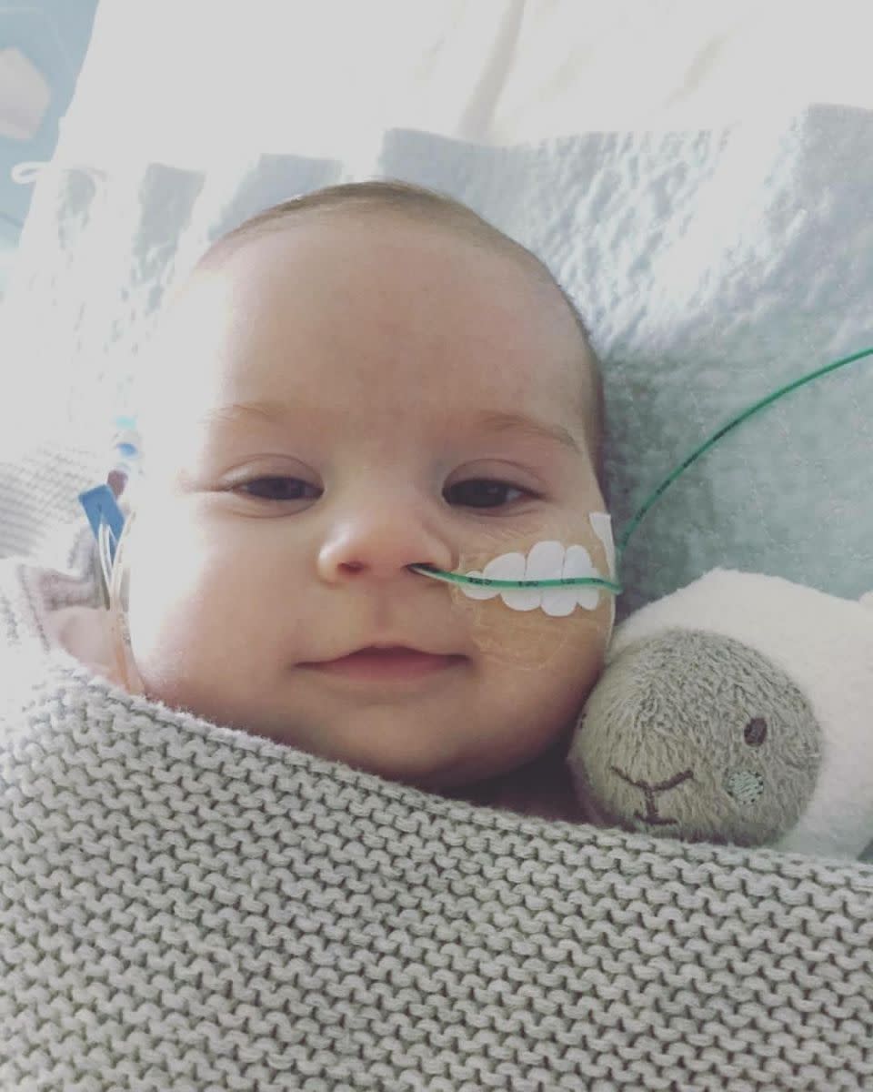 Little Bonnie Novak was diagnosed with a serious heart defect. Photo: Supplied