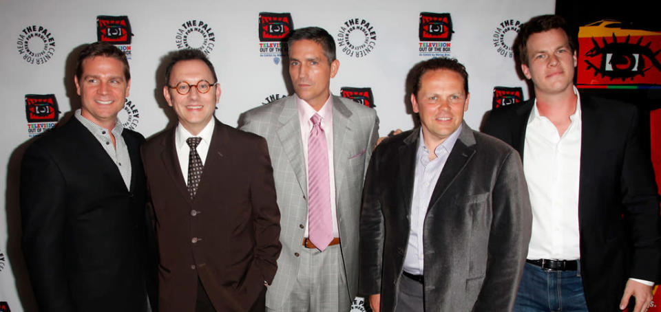 Greg Plageman, Michael Emerson, Jim Caviezel, Kevin Chapman and Jonathan Nolan