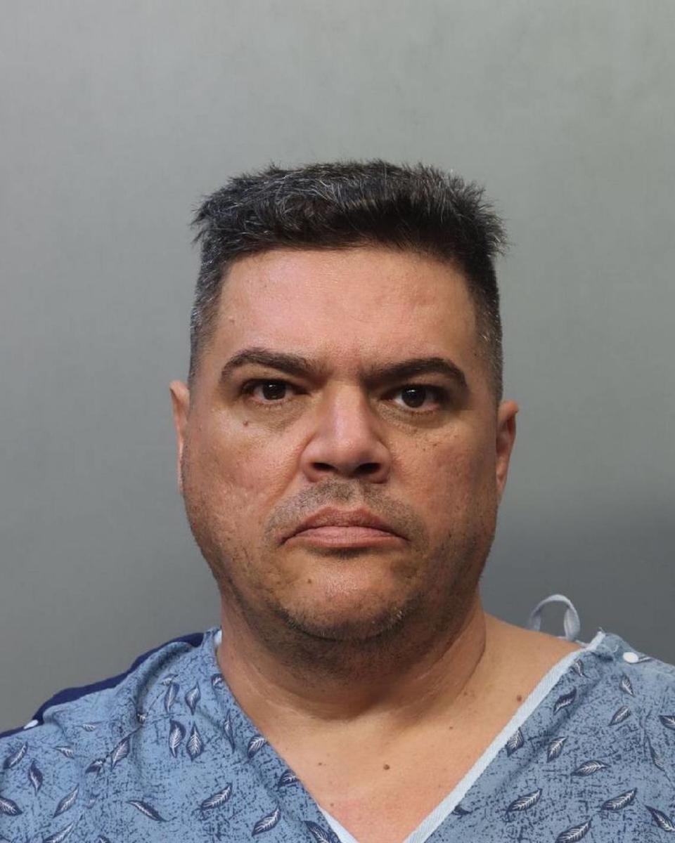 Carlos Alexander Travieso, 48, confessed to shooting and killing his ex-girlfriend and her daughter at Yolanda Villas Condo. 801 NW 47th Ave., around 9 a.m. Wednesday, Dec. 13, 2023, Miami police said.