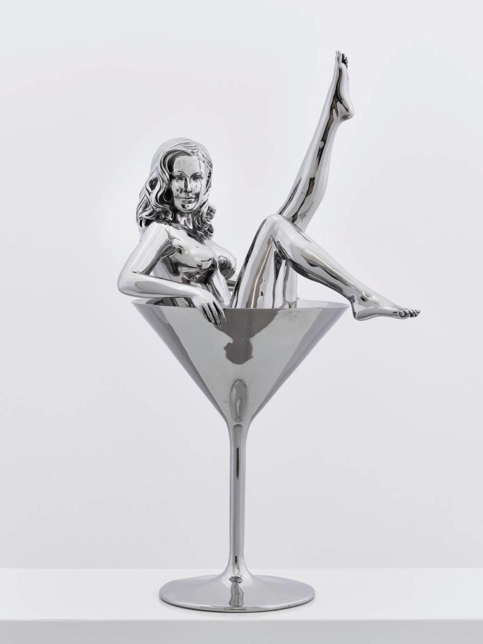 Dita, a cast and polished aluminium sculpture created in 2011 by Sacramento artist Mel Ramos.