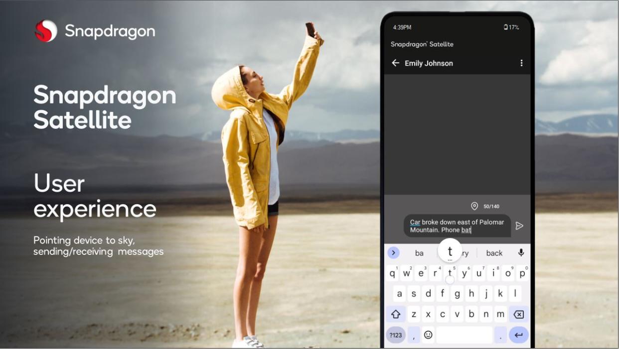  Snapdragon Satellite press slide. 