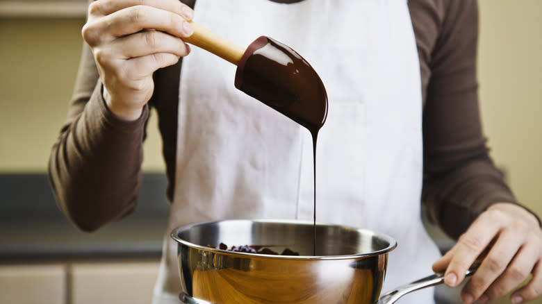 melting some chocolate