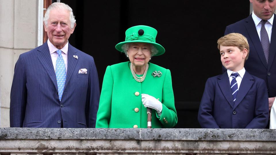 Prince Charles, Queen Elizabeth II and Prince George