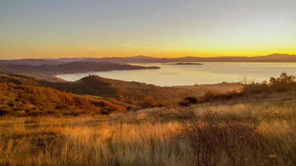 Lake Trasimeno is located in a less-touristed part of Umbria region. - Christiana Stawski/Moment RF/Getty Images