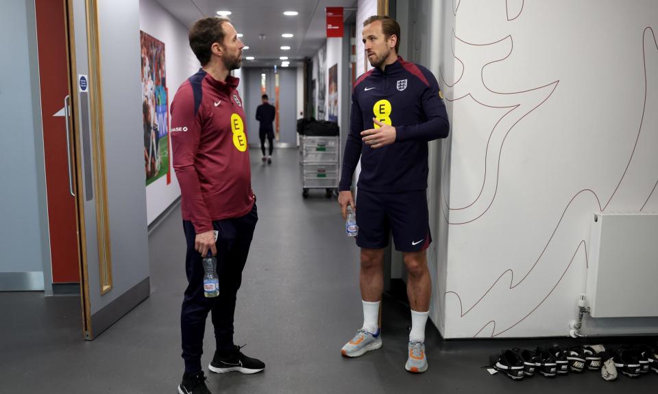 <span>Gareth Southgate has said Harry Kane is ‘extremely unlikely’ to feature in this international break, with injuries mounting for England.</span><span>Photograph: Eddie Keogh/The FA/Getty Images</span>