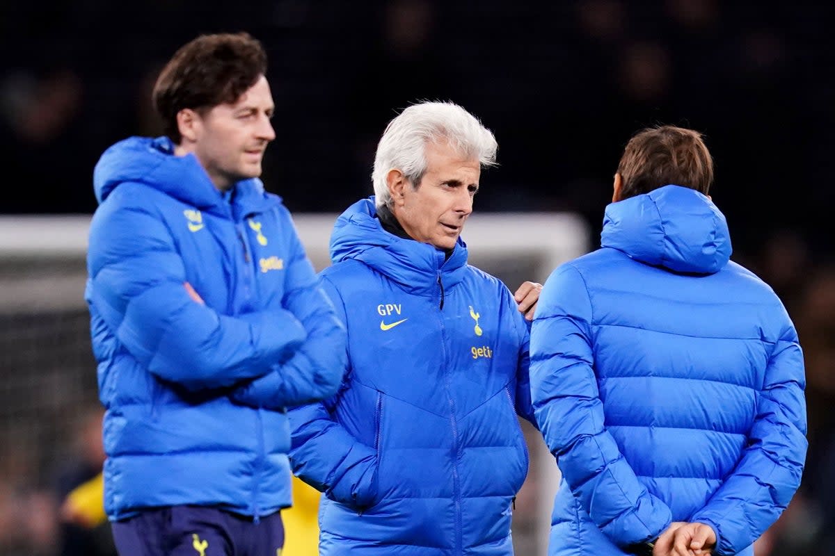 Tottenham fitness coach Gian Piero Ventrone (centre) died at the age of 61 this week (John Walton/PA) (PA Archive)