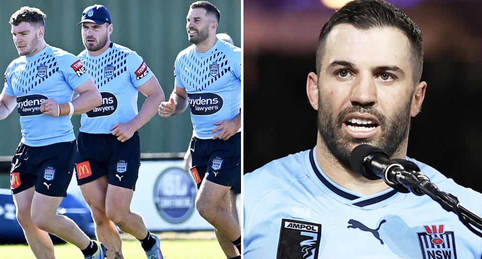 James Tedesco in NSW State of Origin camp.