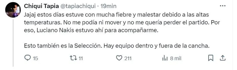 La explicación de Chiqui Tapia tras la viralización del video