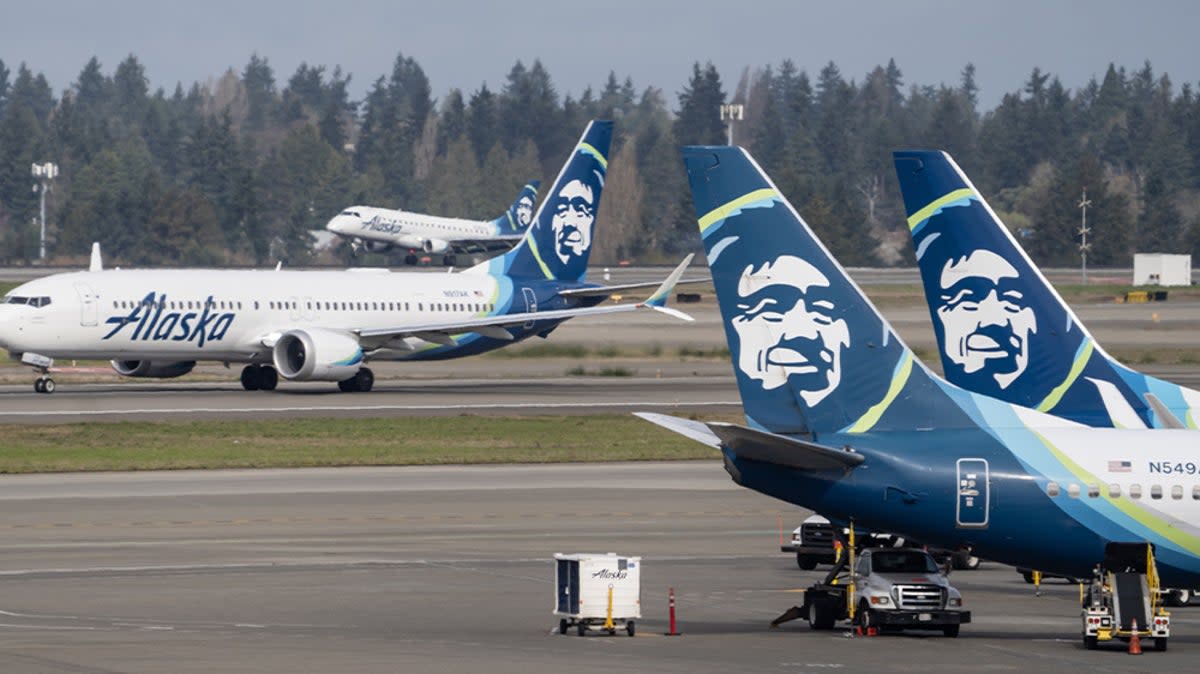 The Federal Aviation Administration ordered the grounding of all Alaska Airlines planes  (Stephen Brashear/Getty Images)
