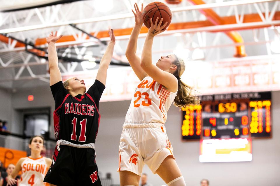 Solon's Callie Levin finished in the top 10 in scoring in Class 3A a season ago.