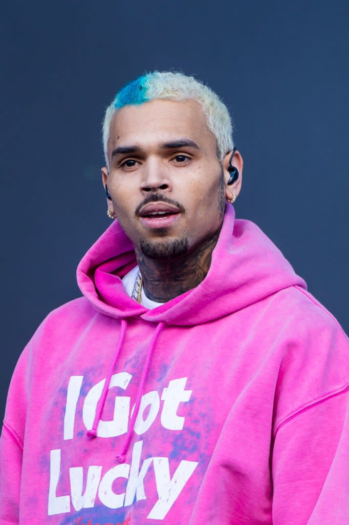 Closeup of Chris Brown