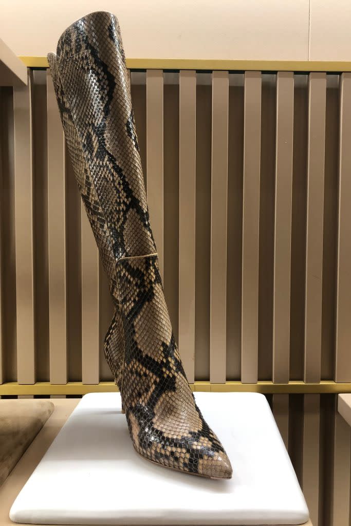 Gianvito Rossi, fall 2019 trends, snakeskin boots 