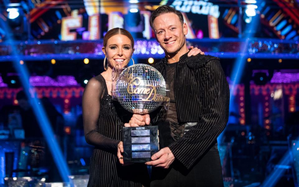 The winners: Stacey Dooley with her pro partner Kevin Clifton - WARNING: Use of this copyright image is subject to the terms of use of BBC Pictures' Digital Picture