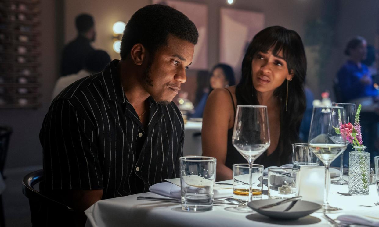 <span>Cory Hardrict and Meagan Good in Divorce in the Black.</span><span>Photograph: Publicity image</span>