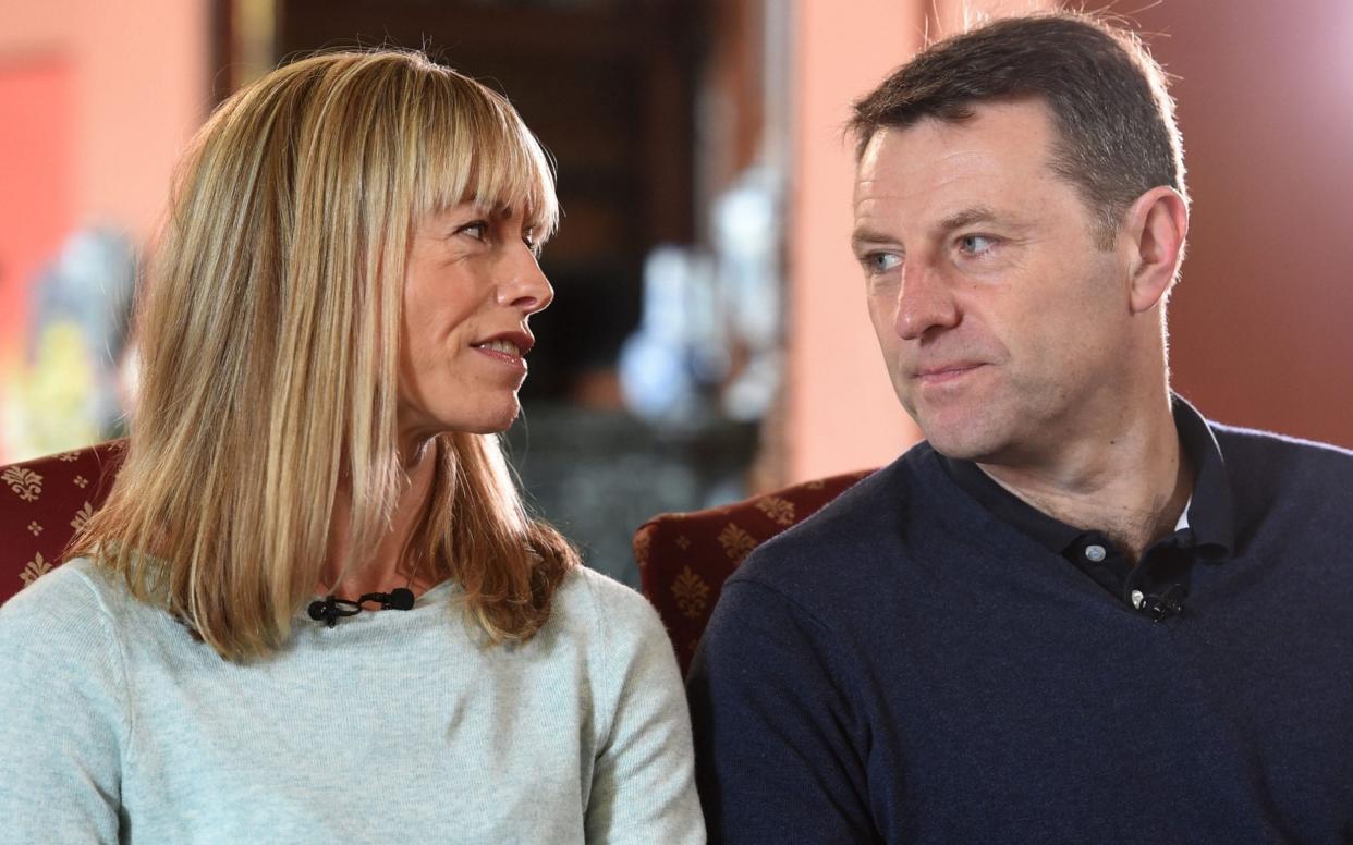 Kate and Gerry McCann, whose daughter Madeleine disappeared from a holiday flat in Portugal ten years ago - PA