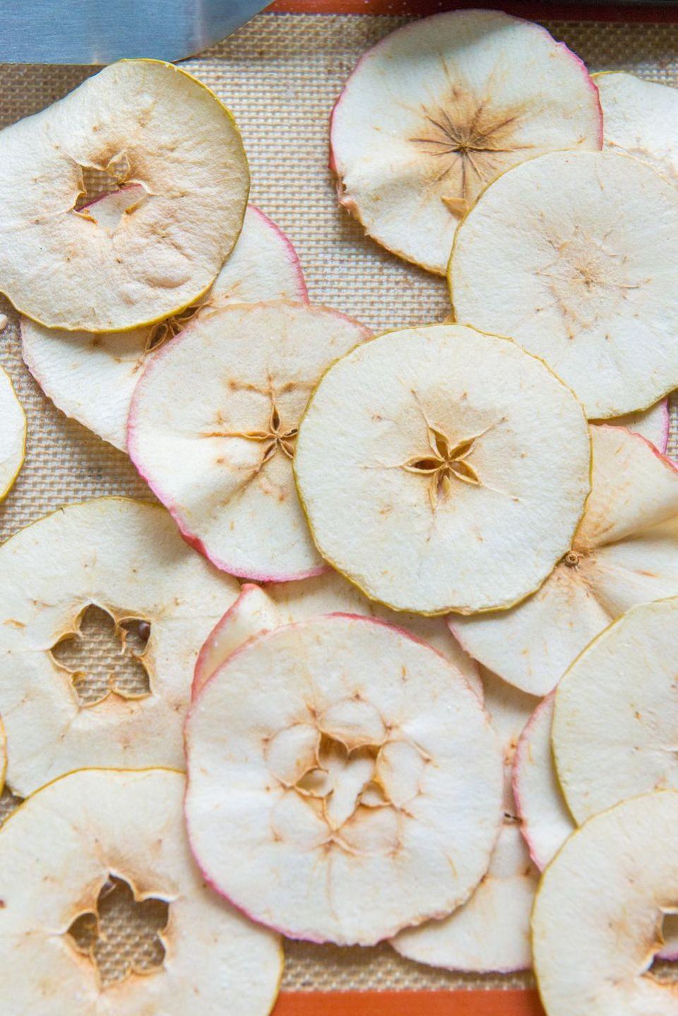 healthy snacks for kids baked apple chips