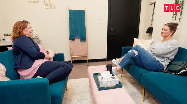 <p>TLC</p> 'OutDaughtered' star Danielle Busby attends therapy for the first time at age 40