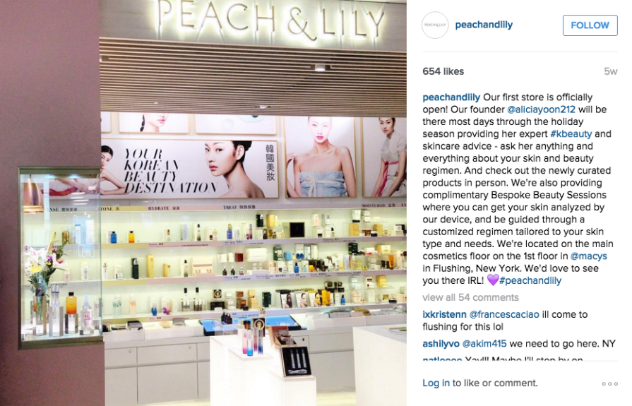 K-beauty Business Peach & Lily Receives Minority Investment