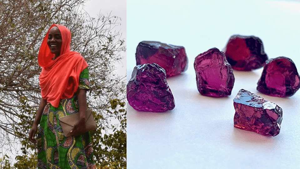 Salma Kundi Ernest; Moyo Gems Rhodolites - Credit: Moyo Gems