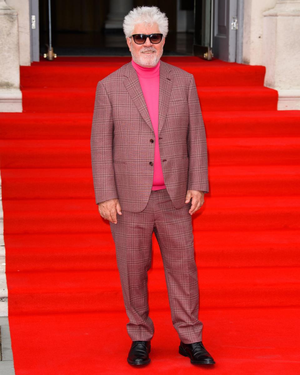 Legendary director Pedro Almodovar is also an expert at wearing really fun suits.