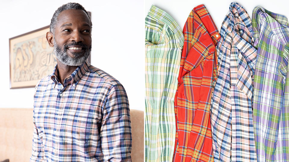 The OTMC made four exclusive patterns for Sid Mashburn, which the company has turned into long- and short-sleeved shirts for summer.